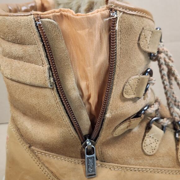Pajar Cade Waterproof Insulated Winter Boots Women’s SZ 9 (EU 40) Tan Leather - Picture 14 of 15